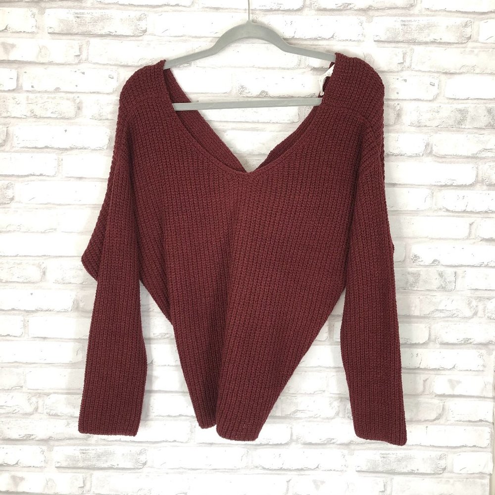 Astr Twist Back Sweater
